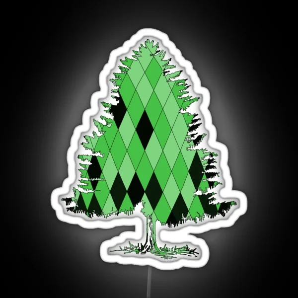 Fir Tree RGB Neon Sign