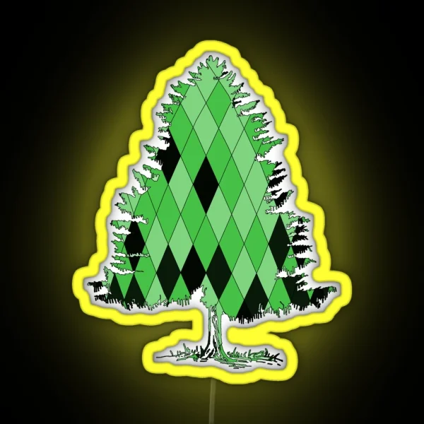 Fir Tree RGB Neon Sign