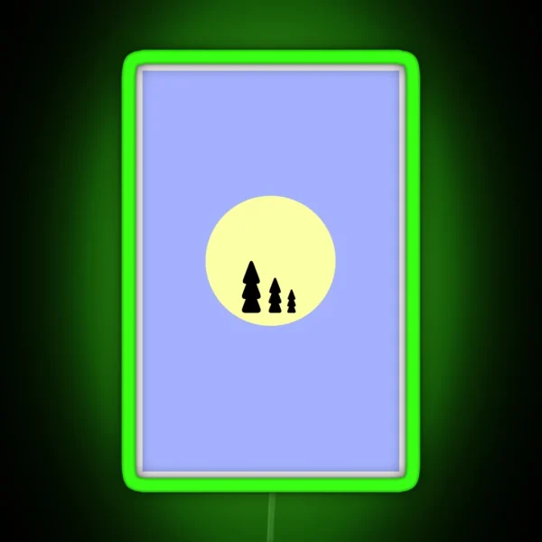Fir Trees RGB Neon Sign