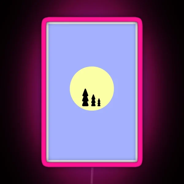 Fir Trees RGB Neon Sign