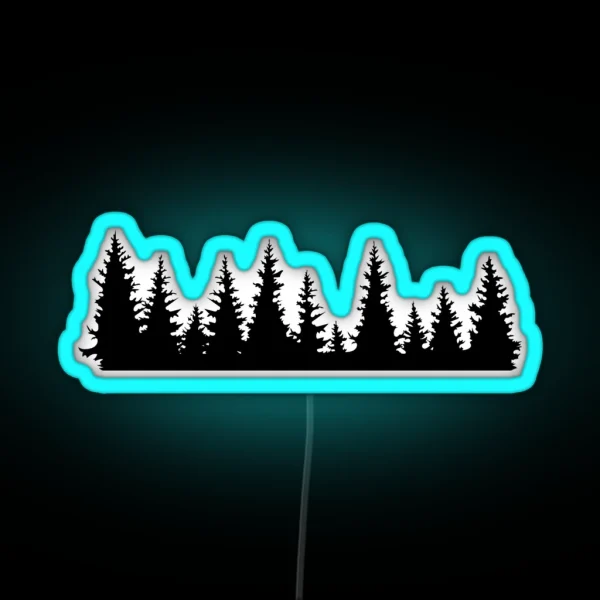 Fir Trees RGB Neon Sign