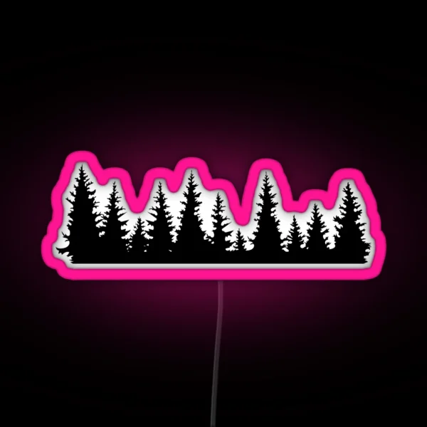 Fir Trees RGB Neon Sign