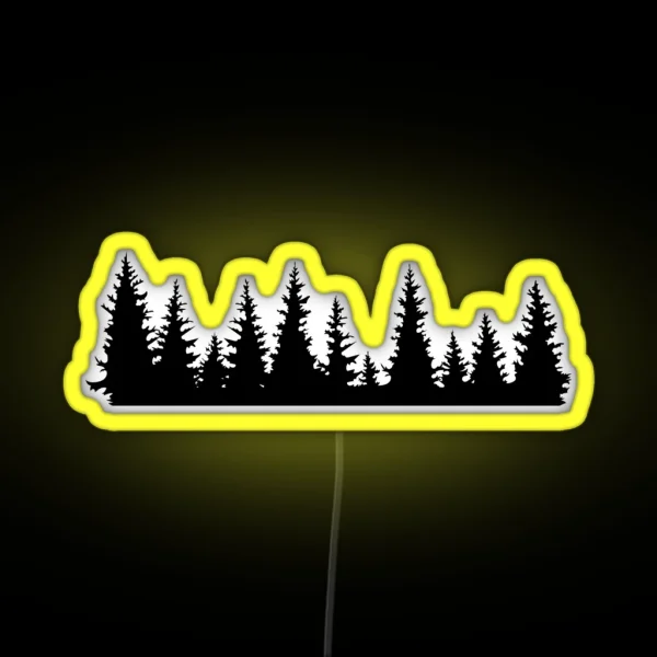 Fir Trees RGB Neon Sign