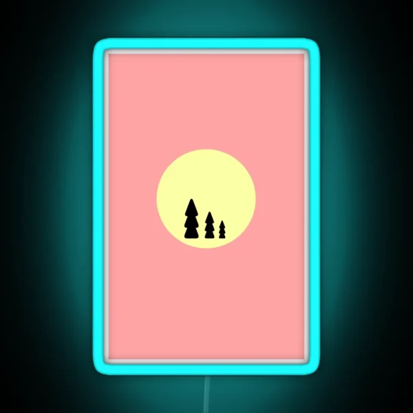 Fir Trees RGB Neon Sign
