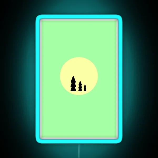 Fir Trees RGB Neon Sign