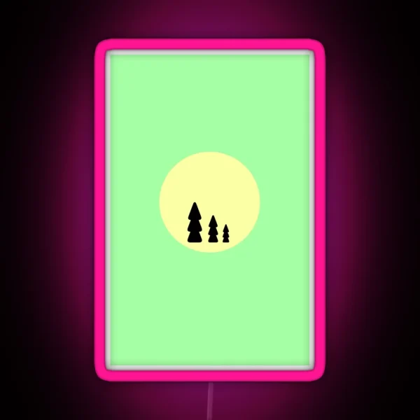 Fir Trees RGB Neon Sign
