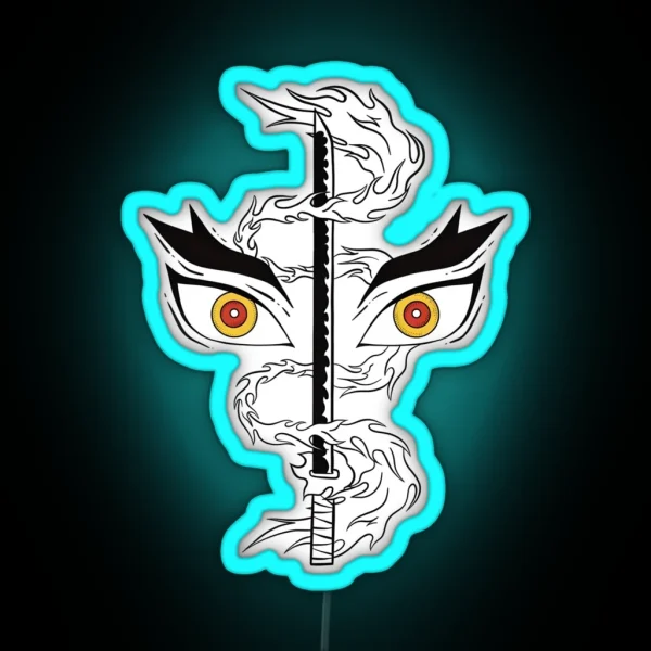 Fire Pillar Set You Heart A Blaze RGB Neon Sign