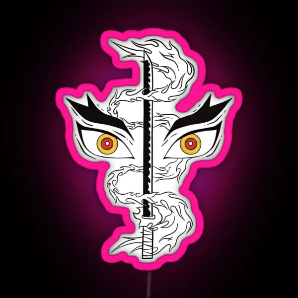 Fire Pillar Set You Heart A Blaze RGB Neon Sign