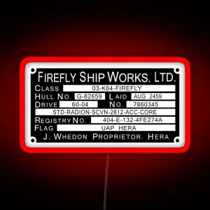 Firefly Ship Works Ltd Led RGB Neon Sign