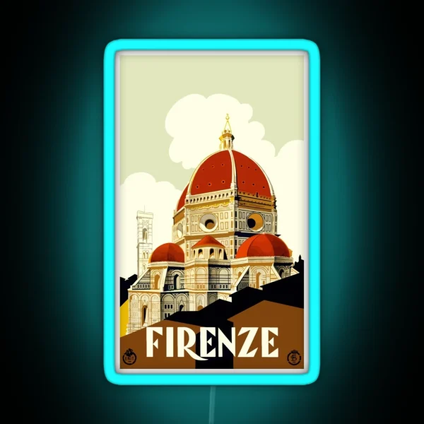 Firenze Florence Italy Travel RGB Neon Sign