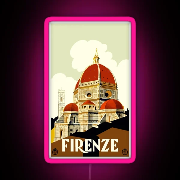 Firenze Florence Italy Travel RGB Neon Sign