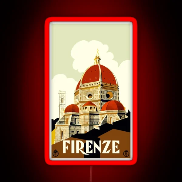 Firenze Florence Italy Travel RGB Neon Sign