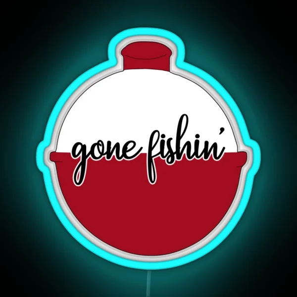 Fish Bobber RGB Neon Sign