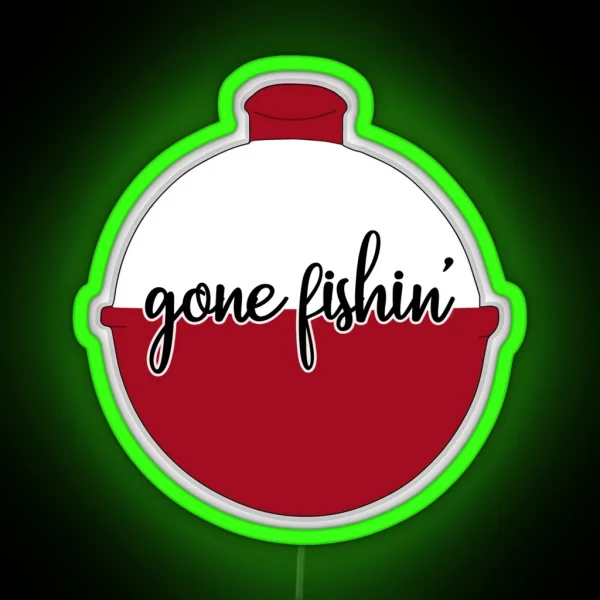 Fish Bobber RGB Neon Sign