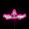 Fish On An Anchor Cross Light Background RGB Neon Sign - Image 6