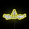 Fish On An Anchor Cross Light Background RGB Neon Sign - Image 5