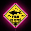Fish On Board RGB Neon Sign - Image 6