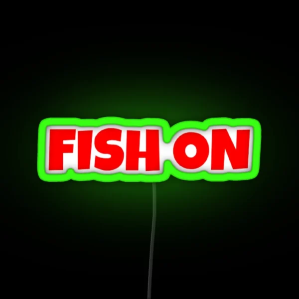 Fish On RGB Neon Sign