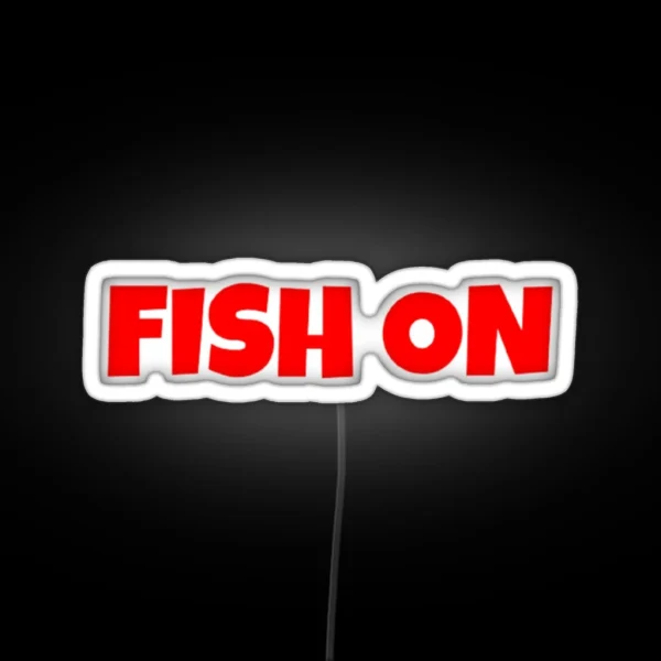 Fish On RGB Neon Sign