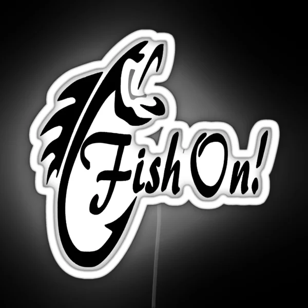 Fish On RGB Neon Sign