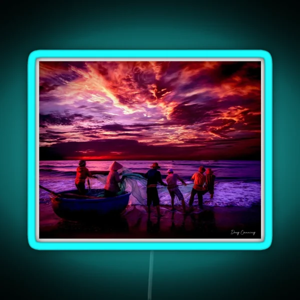 Fishermen RGB Neon Sign