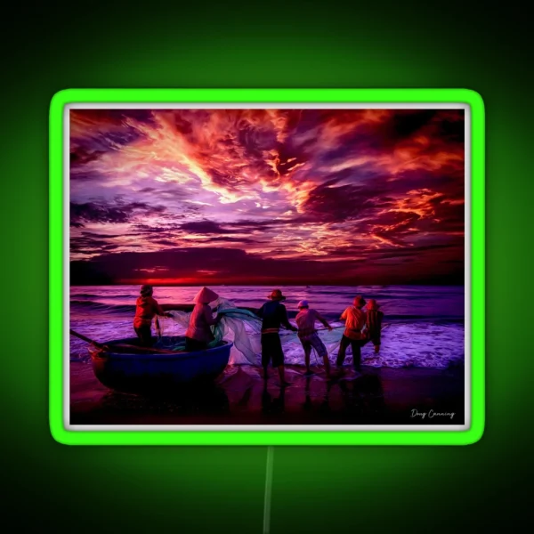 Fishermen RGB Neon Sign