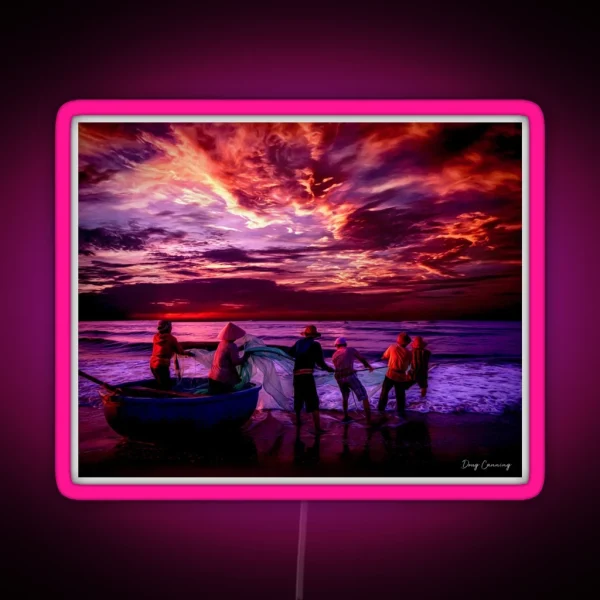 Fishermen RGB Neon Sign