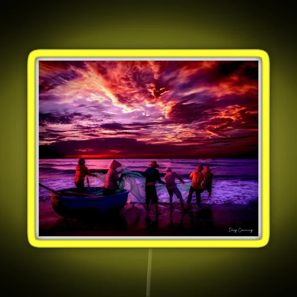 Fishermen RGB Neon Sign