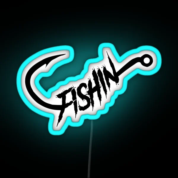 FISHIN Brand Logo RGB Neon Sign