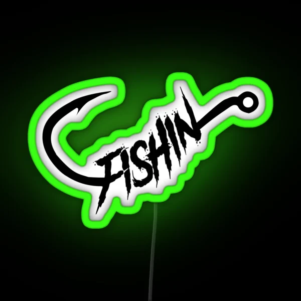 FISHIN Brand Logo RGB Neon Sign