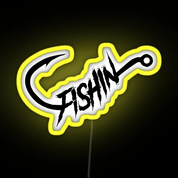 FISHIN Brand Logo RGB Neon Sign