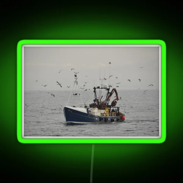 Fishing Boat Scotland RGB Neon Sign