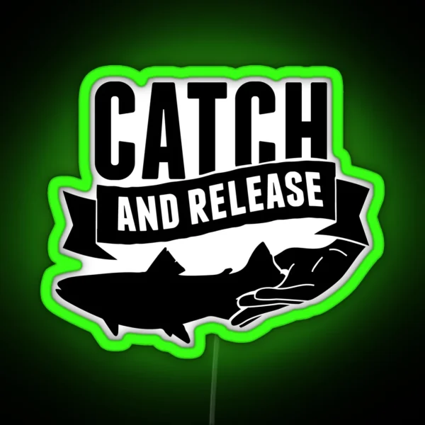 Fishing Catch And Release RGB Neon Sign