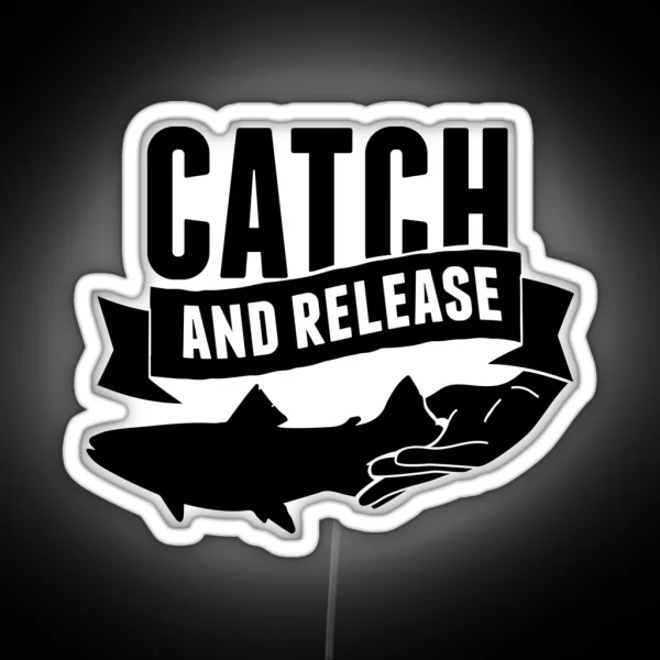 Fishing Catch And Release RGB Neon Sign