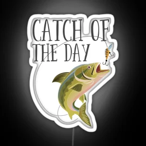 Fishing Catch Of The Day RGB Neon Sign