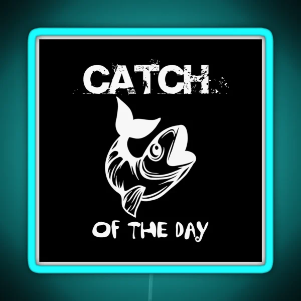 Fishing Catch RGB Neon Sign