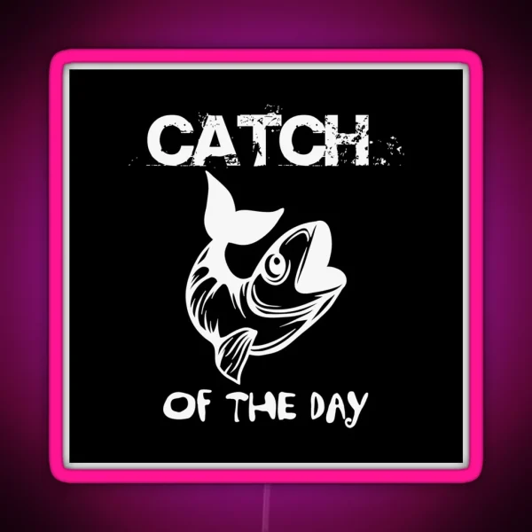 Fishing Catch RGB Neon Sign
