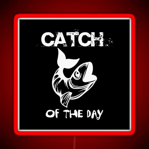 Fishing Catch RGB Neon Sign