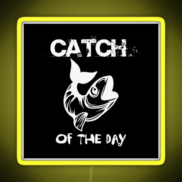 Fishing Catch RGB Neon Sign