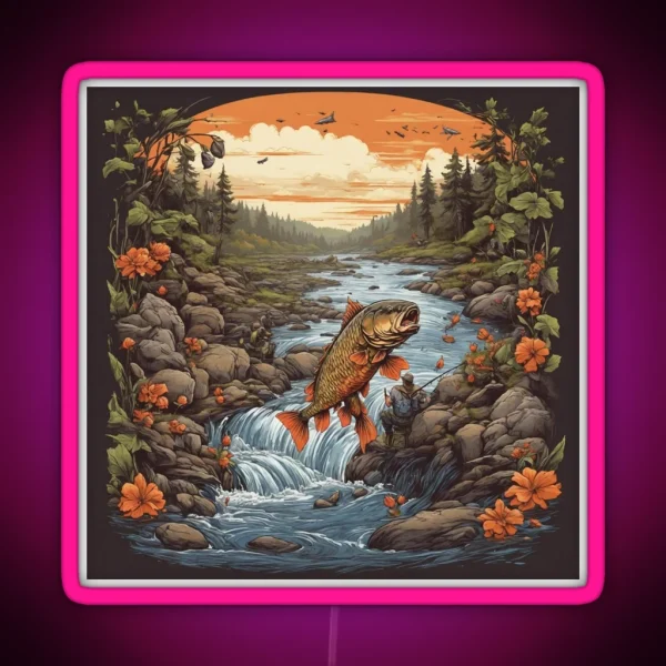 Fishing For Carp RGB Neon Sign
