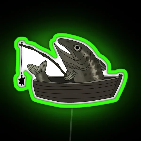 Fishing For Turts RGB Neon Sign