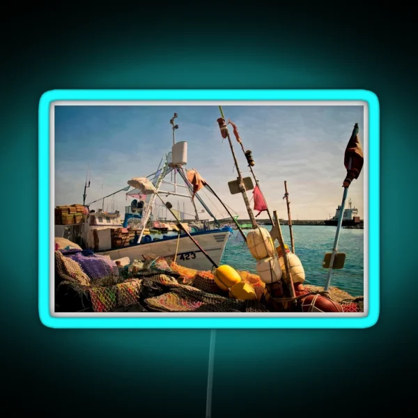 Fishing Gear On Garrucha Quayside RGB Neon Sign