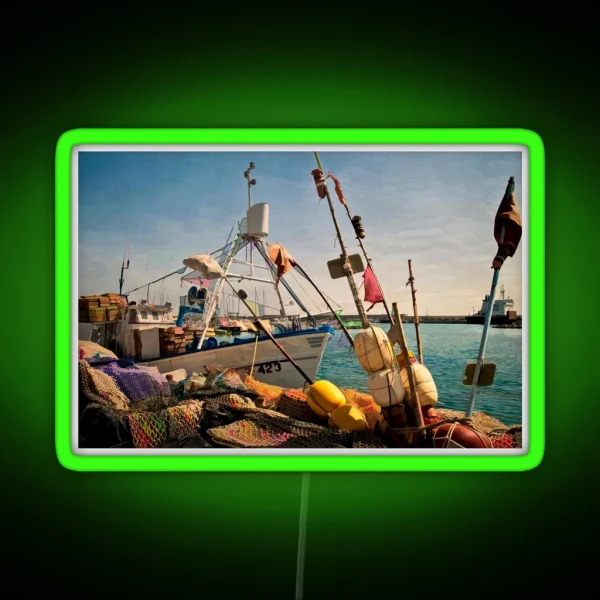 Fishing Gear On Garrucha Quayside RGB Neon Sign