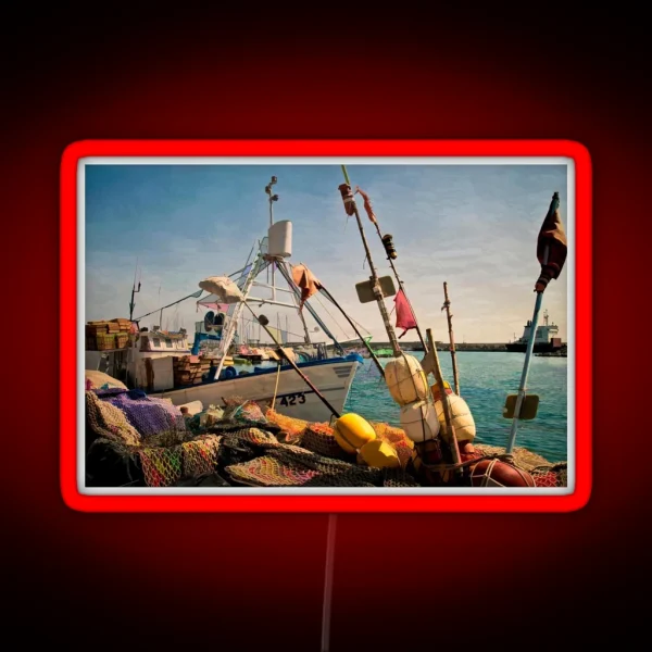 Fishing Gear On Garrucha Quayside RGB Neon Sign