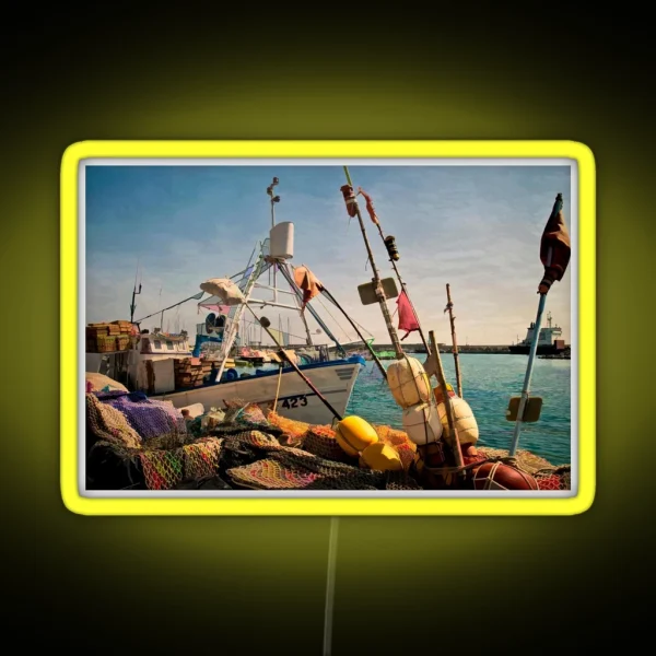 Fishing Gear On Garrucha Quayside RGB Neon Sign