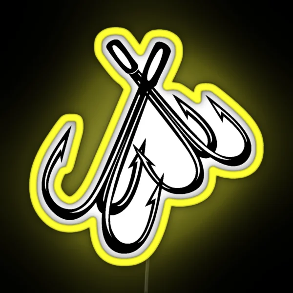 FISHING HOOKS RGB Neon Sign