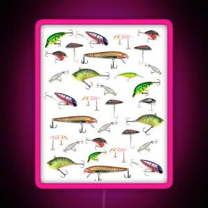 Fishing Lures RGB Neon Sign