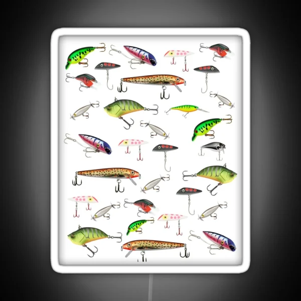 Fishing Lures RGB Neon Sign