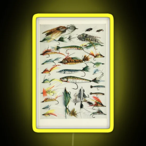 Fishing Lures RGB Neon Sign