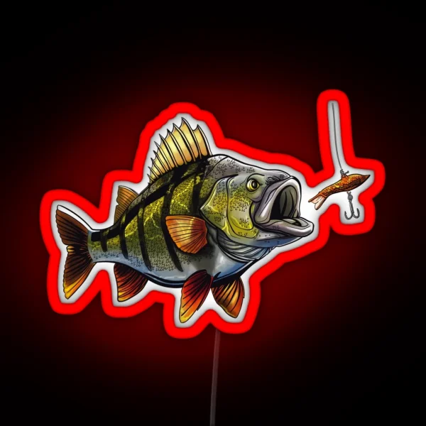 Fishing Perch RGB Neon Sign